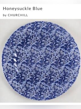 2 Churchill Wessex Honeysuckle Blue 8” Plates